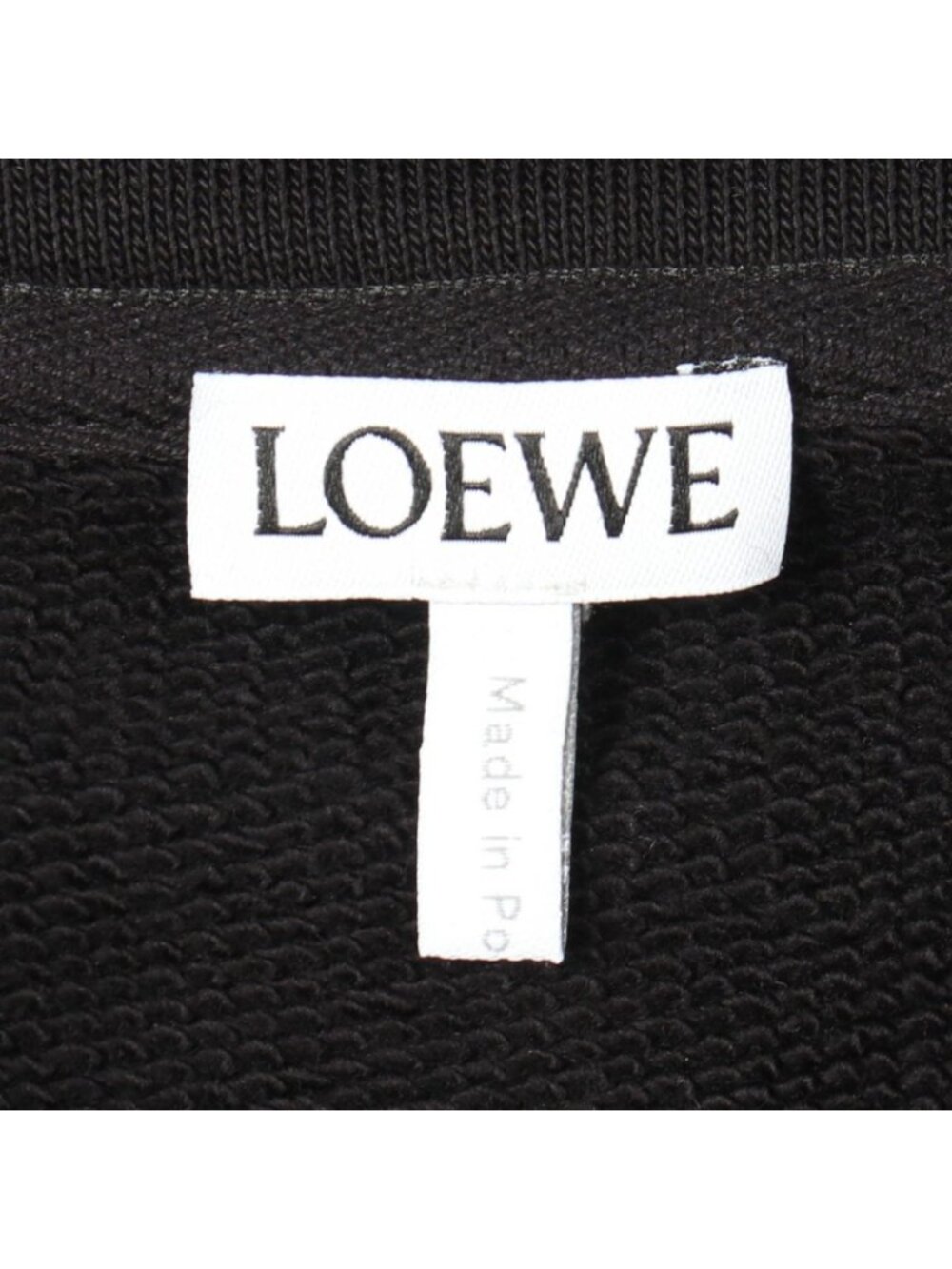 Loewe Hoodie Anagram Cropped Cotton Leather - Picture 3 of 9